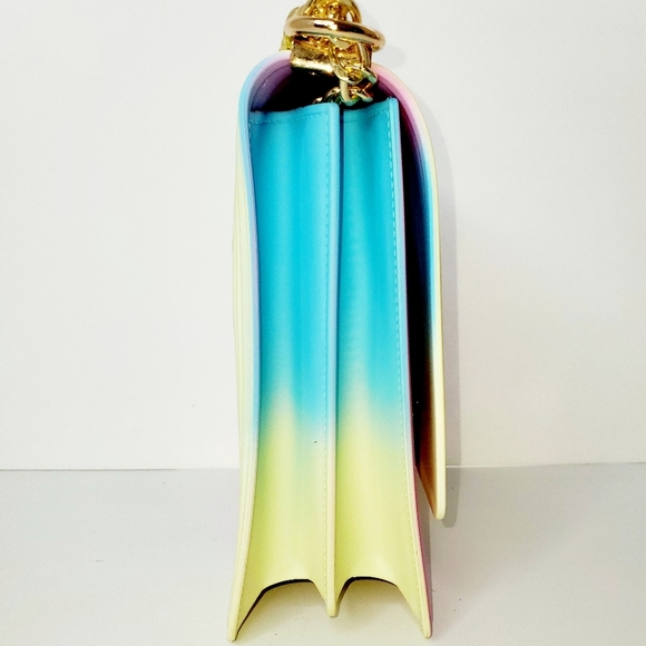 Caleesa Women's Quilted Multicolored Classic Flap Jelly Purse - Picture 5 of 7